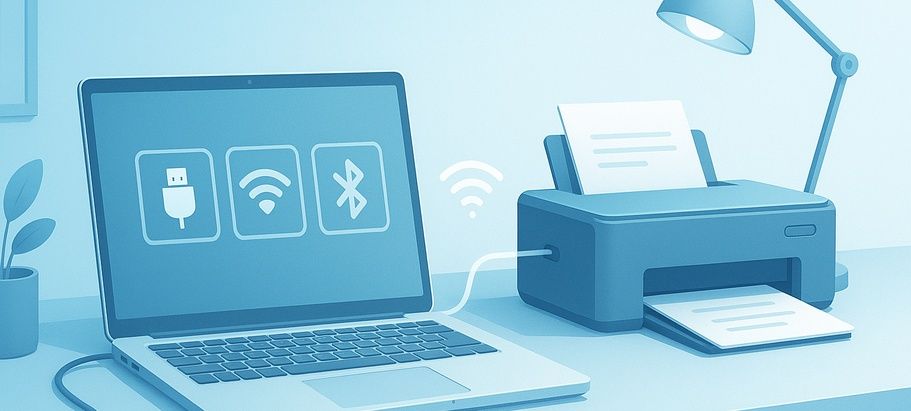 איך מחברים מדפסת למחשב