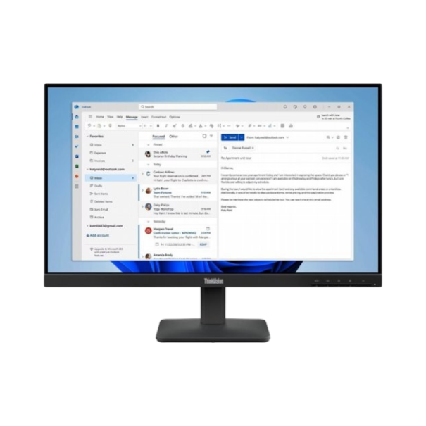 מסך מחשב עסקי Lenovo ThinkVision S24-4e FHD IPS Monitor 64B5KAT1IS