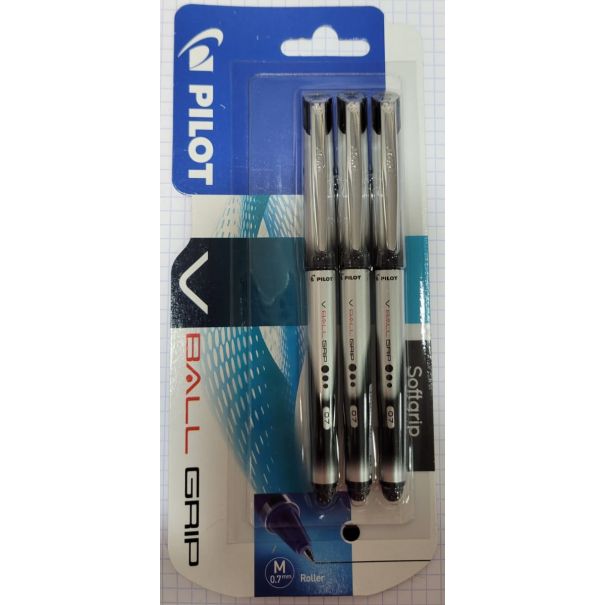 עט רולר שחור PILOT Grip V-B-7 חב-3