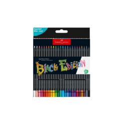 Faber Castell סט 24 עפרונות צבעוניים מהדורה שחורה