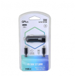 מטען רכב USB-C 30W+כבל TYPE-C