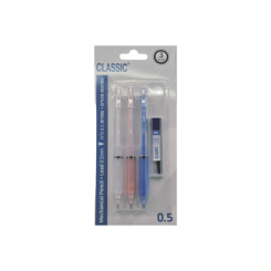 סט 3 עפרון מכני 0.5 CLASSIC בליסטר + עופרת