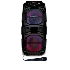 בידורית קריוקי HARMONY ''8 + מיקרופון חוטי דאבל