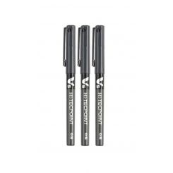 עט רולר שחור PILOT V5 חב-3