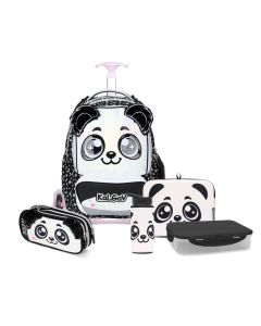 סט המארז המושלם X-FIX שחור/לבן Schoolbag Panda