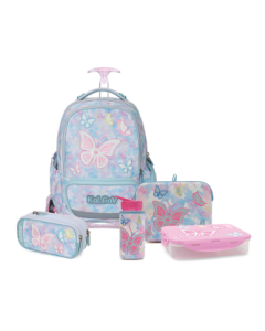 תכלת T.Schoolbag Butterfly סט המארז המושלם