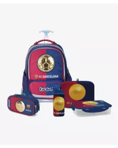 כחול/אדום T.Schoolbag FCB סט המארז המושלם