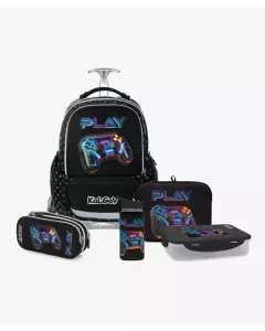 שחור T.Schoolbag Play סט המארז המושלם