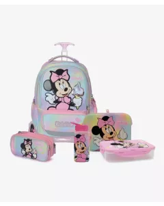 ורוד T.Schoolbag Minnie Mouse סט המארז המושלם