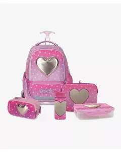 ורוד כהה T.Schoolbag Love סט המארז המושלם
