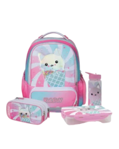 ורוד Schoolbag Ice Cream XFIX - סט כיתה א